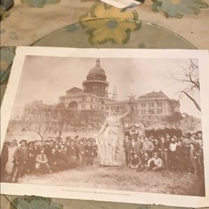 Print of the Texas capital 1888